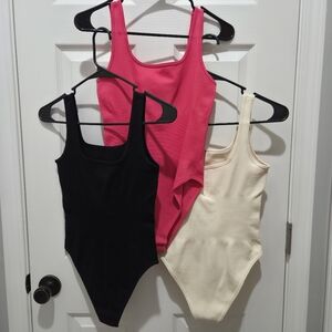 3-Pack Ribbed Bodysuits Sleeveless Tank